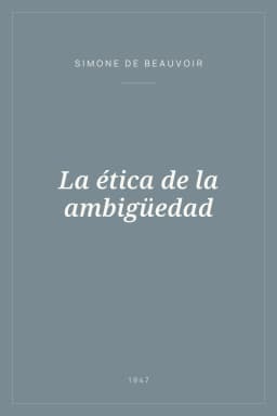 Portada de La ética de la ambigüedad