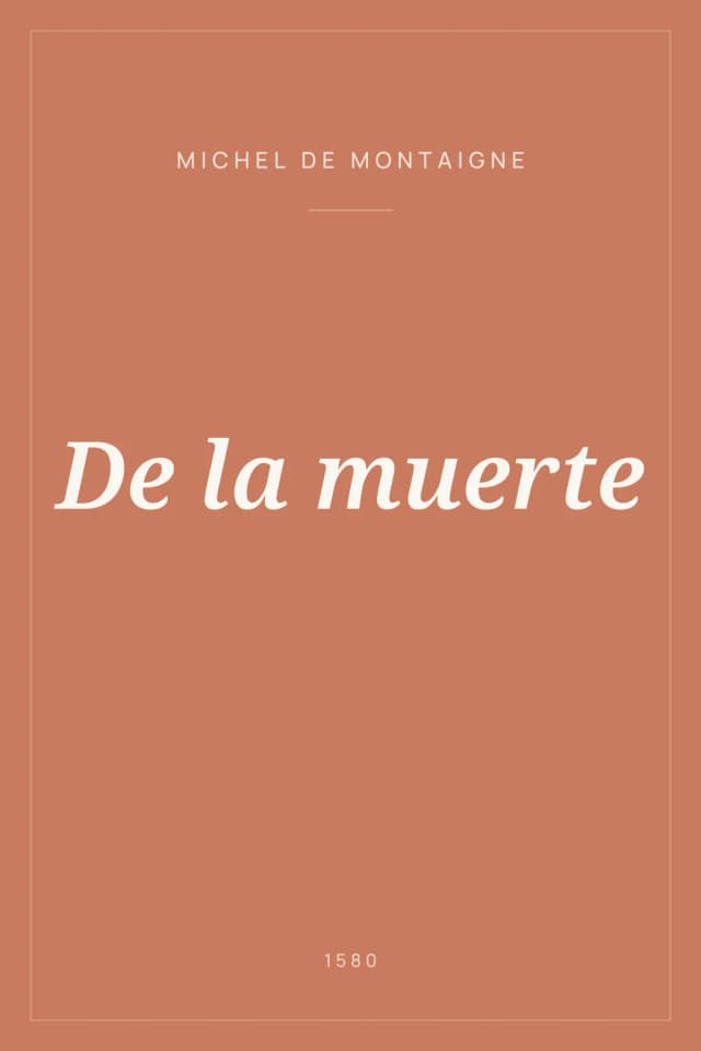 Portada de De la muerte