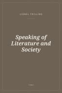 Portada de Speaking of Literature and Society