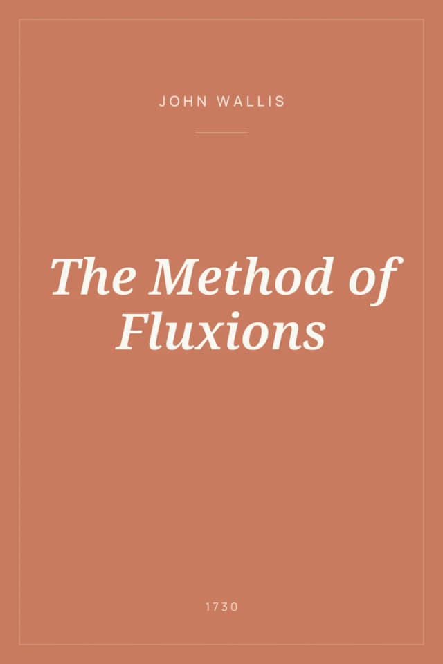 Portada de The Method of Fluxions