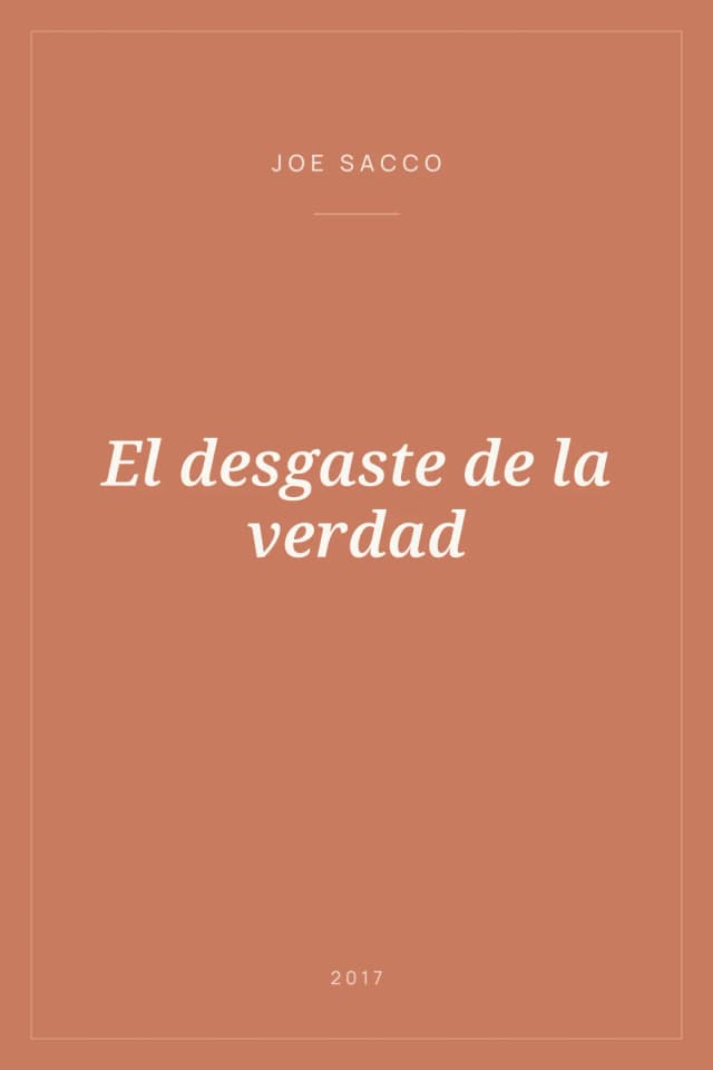Portada de El desgaste de la verdad