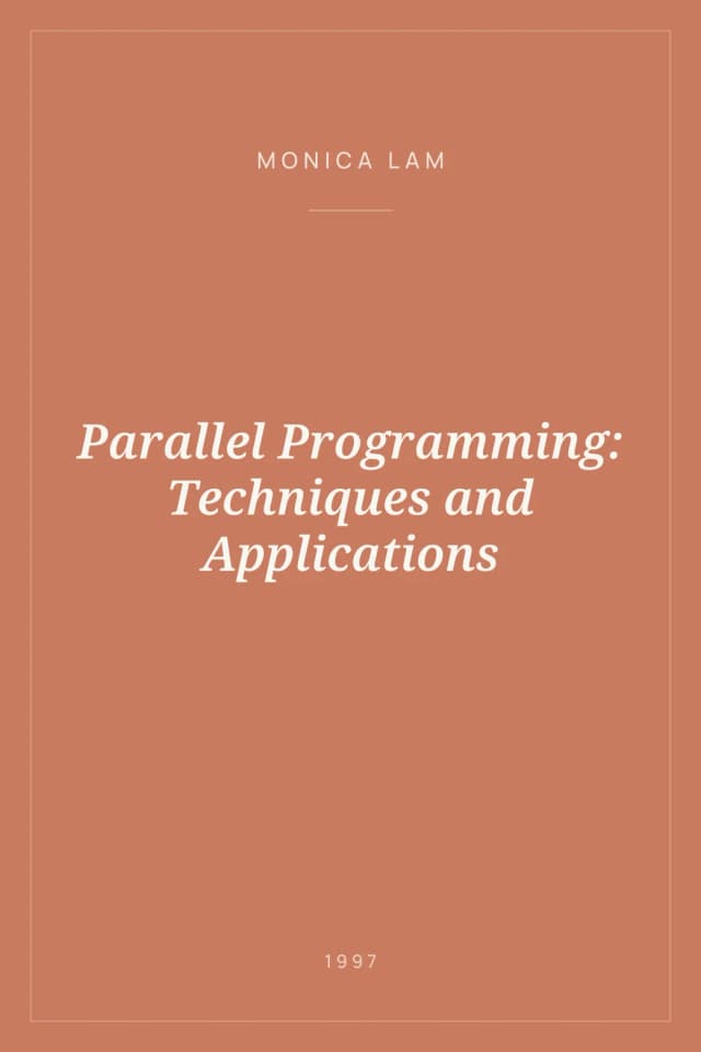 Portada de Parallel Programming: Techniques and Applications