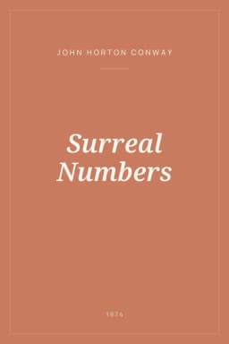 Portada de Surreal Numbers