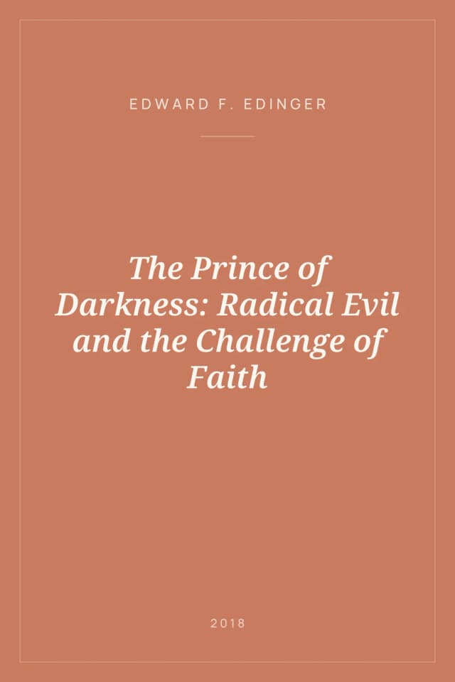 Portada de The Prince of Darkness: Radical Evil and the Challenge of Faith