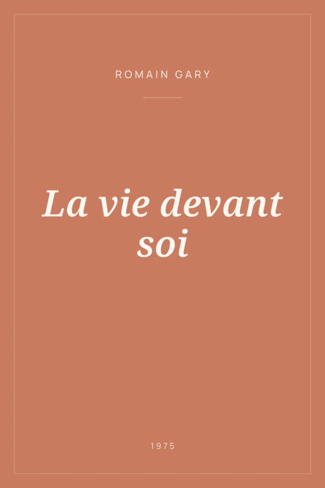 Portada de La vie devant soi