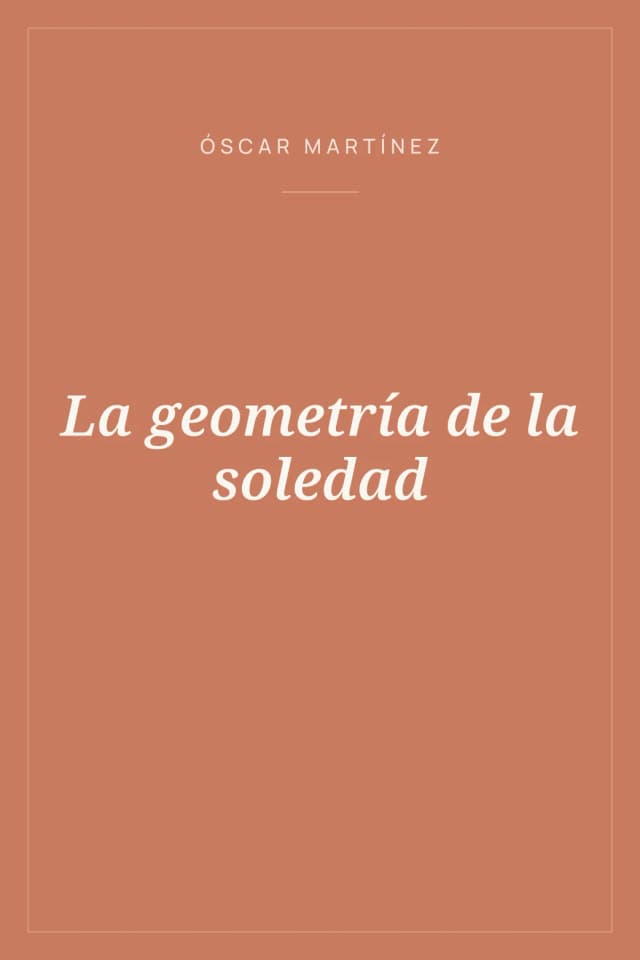 Portada de La geometría de la soledad