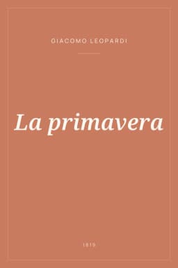 Portada de La primavera