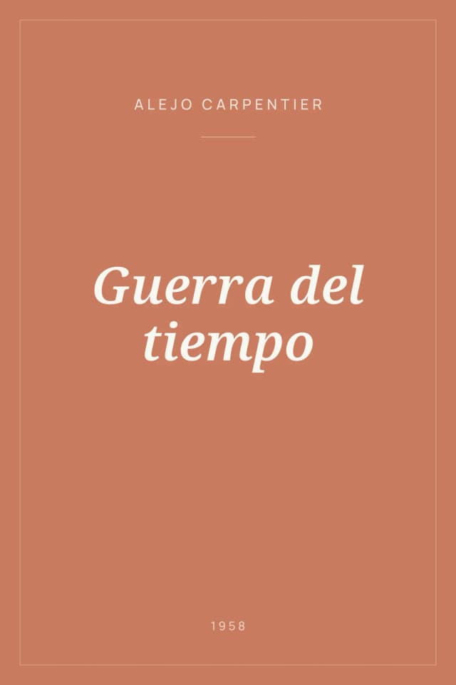 Portada de Guerra del tiempo