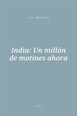 Portada de India: Un millón de motines ahora
