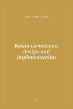 Portada de Kotlin coroutines: design and implementation