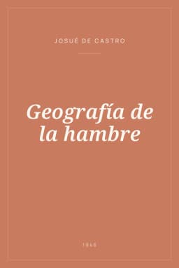 Portada de Geografía de la hambre