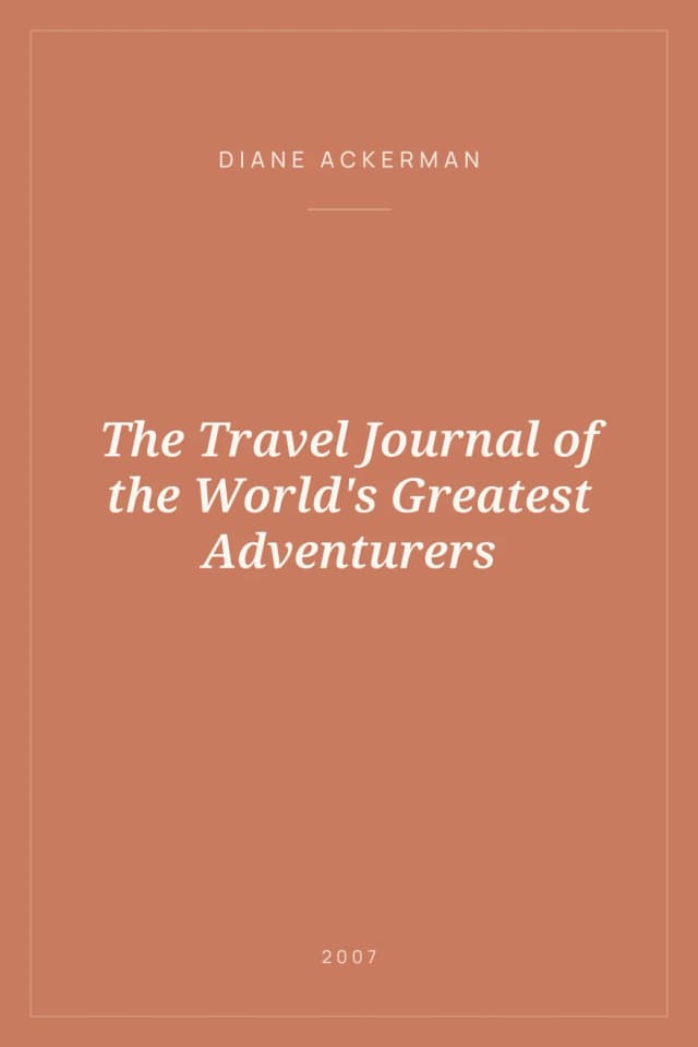 Portada de The Travel Journal of the World's Greatest Adventurers