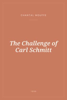 Portada de The Challenge of Carl Schmitt
