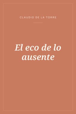 Portada de El eco de lo ausente
