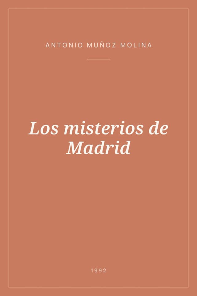 Portada de Los misterios de Madrid