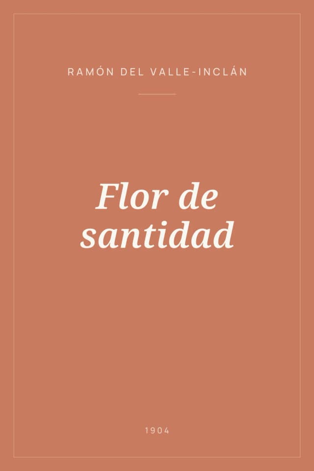 Portada de Flor de santidad