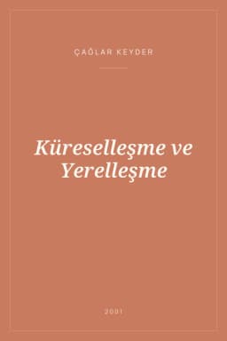Portada de Küreselleşme ve Yerelleşme