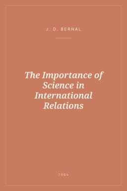 Portada de The Importance of Science in International Relations
