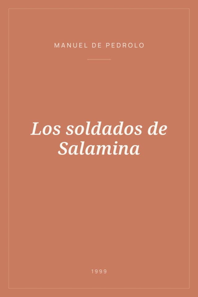 Portada de Los soldados de Salamina