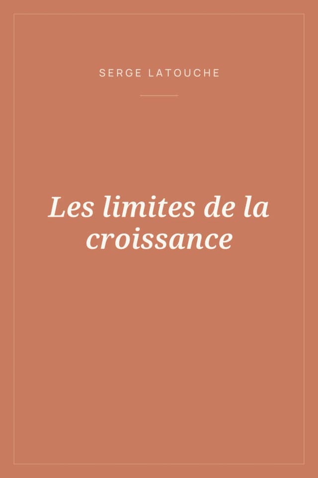 Portada de Les limites de la croissance
