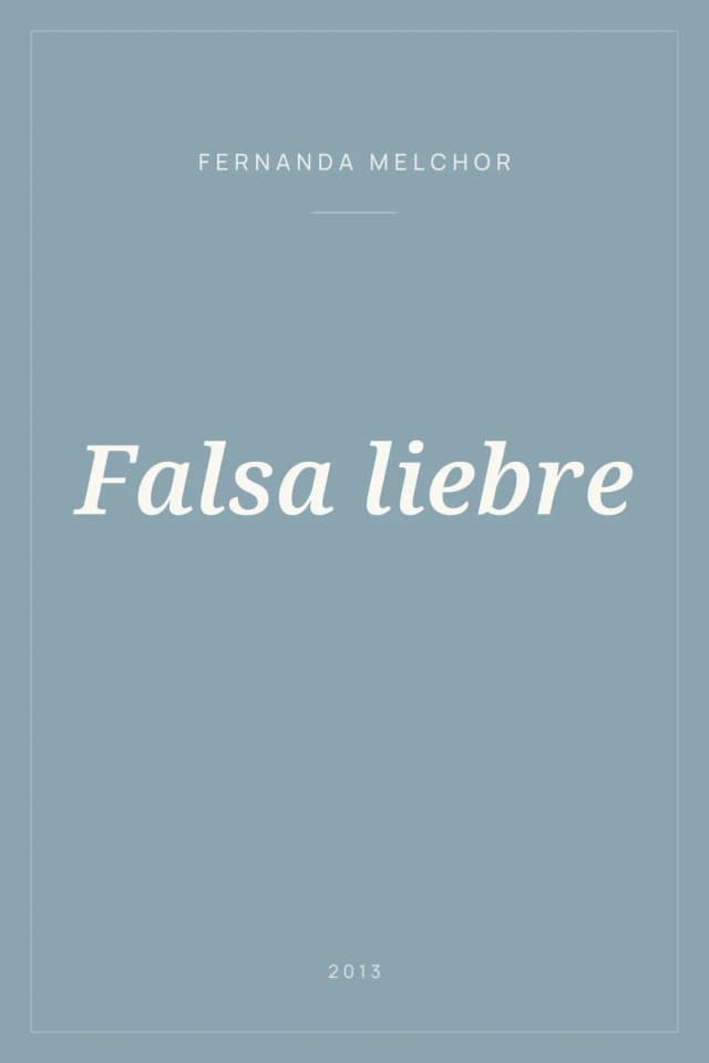 Portada de Falsa liebre