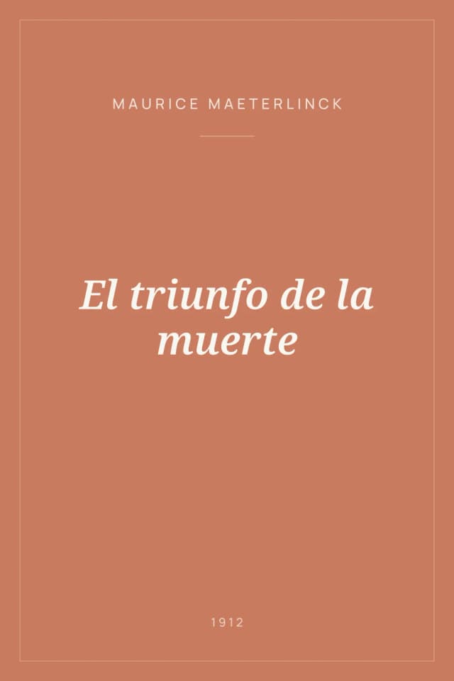 Portada de El triunfo de la muerte