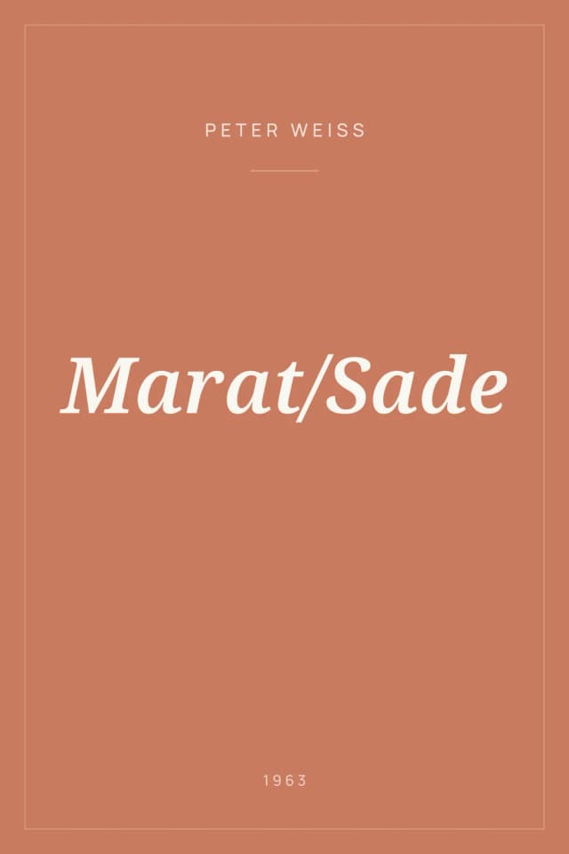 Portada de Marat/Sade