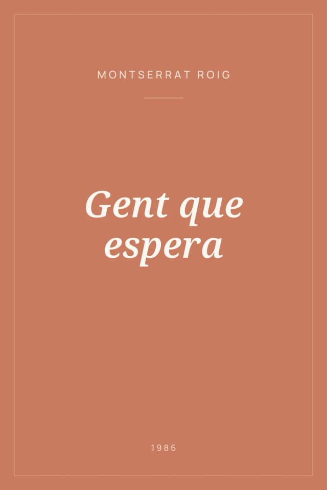 Portada de Gent que espera