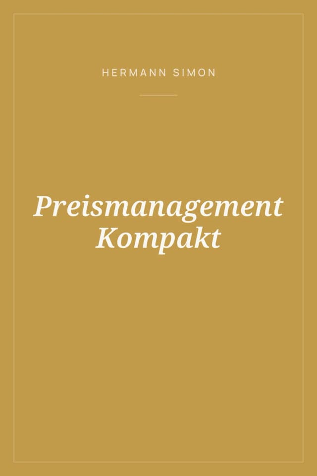 Portada de Preismanagement Kompakt