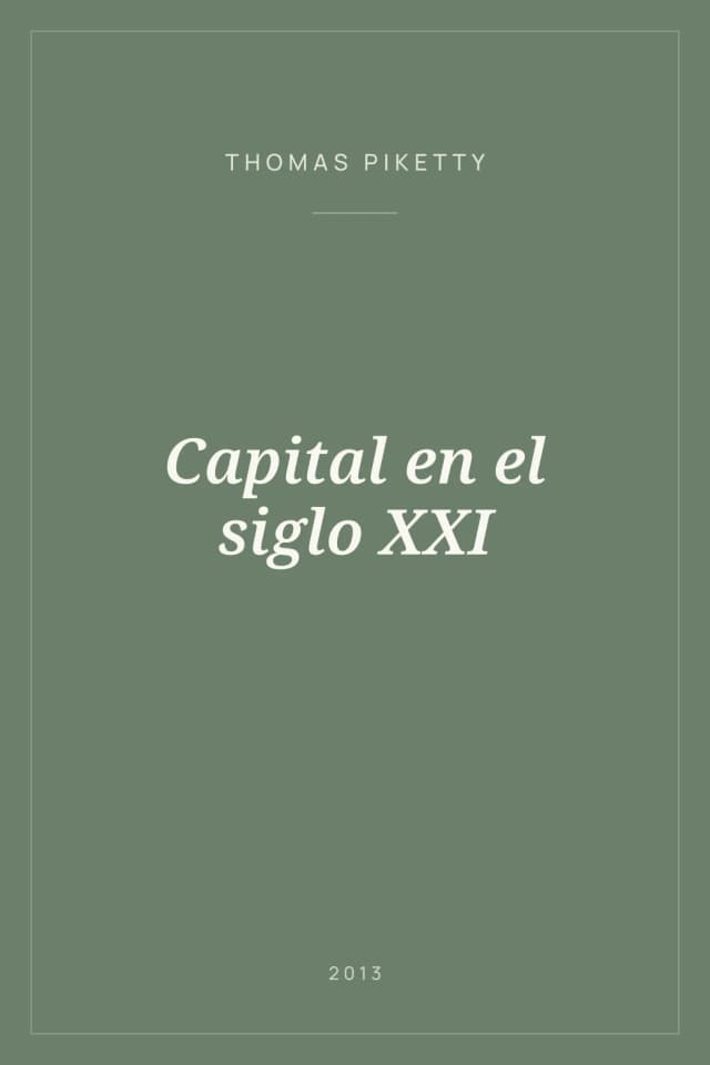 Portada de Capital en el siglo XXI
