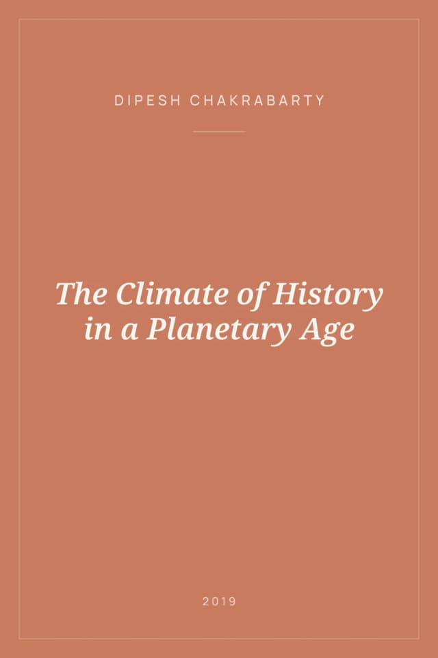Portada de The Climate of History in a Planetary Age