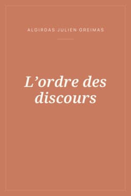 Portada de L’ordre des discours