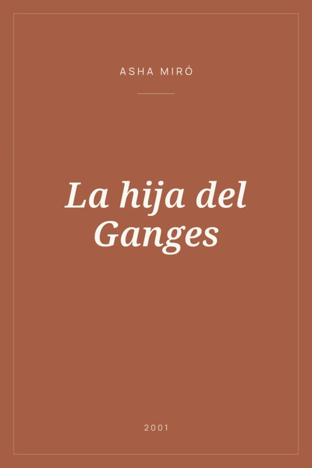 Portada de La hija del Ganges