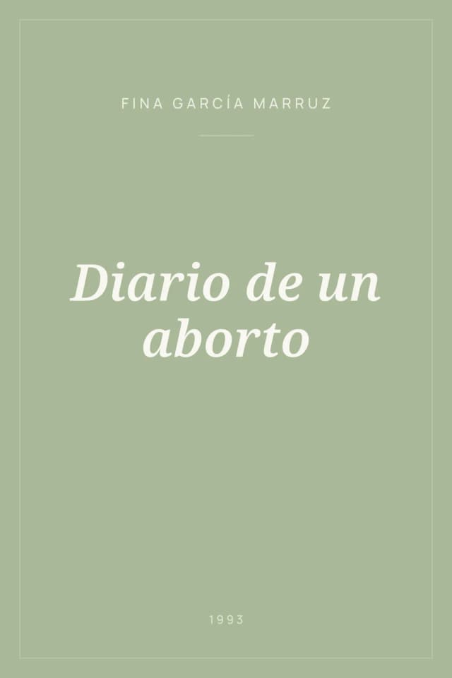Portada de Diario de un aborto