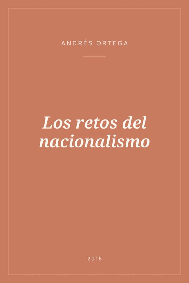 Portada de Los retos del nacionalismo