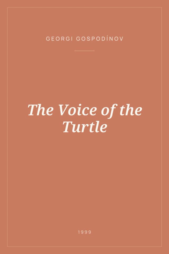 Portada de The Voice of the Turtle
