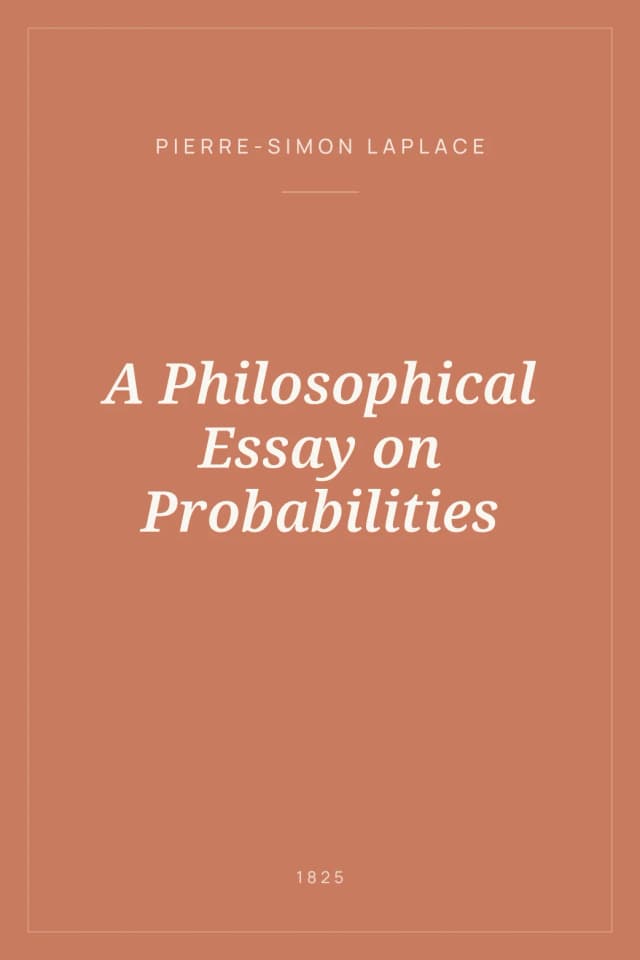Portada de A Philosophical Essay on Probabilities