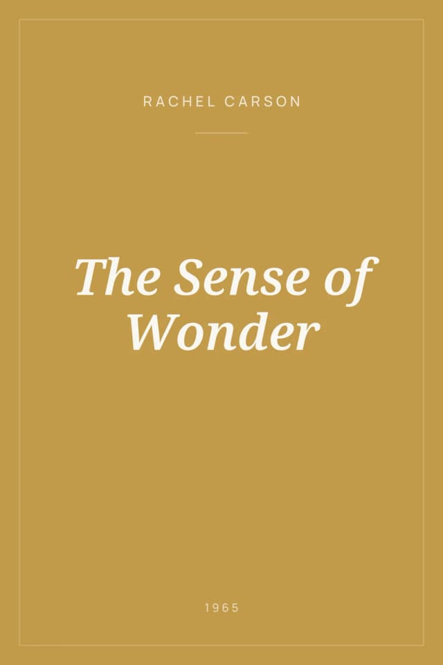 Portada de The Sense of Wonder