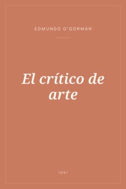 Portada de El crítico de arte