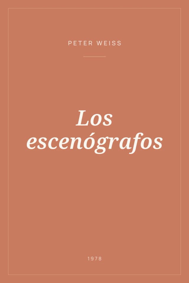 Portada de Los escenógrafos