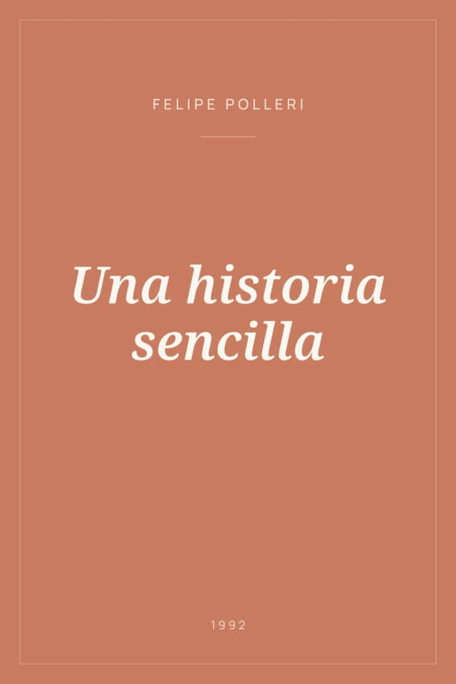 Portada de Una historia sencilla