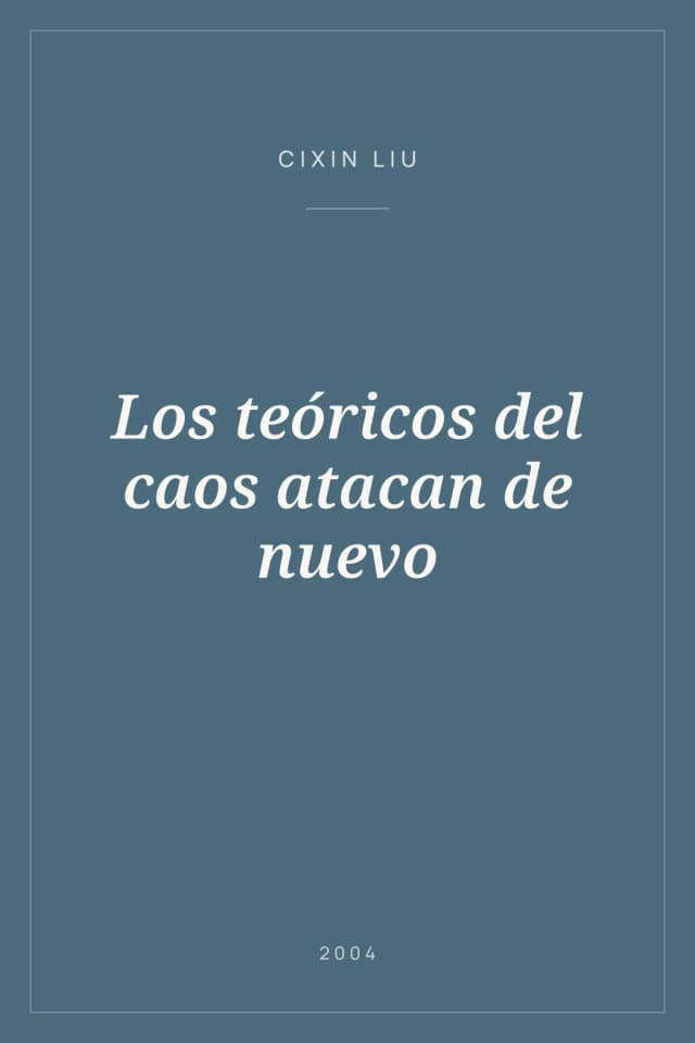 Portada de Los teóricos del caos atacan de nuevo