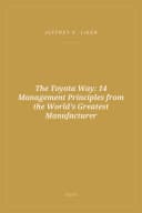 Portada de The Toyota Way: 14 Management Principles from the World's Greatest Manufacturer
