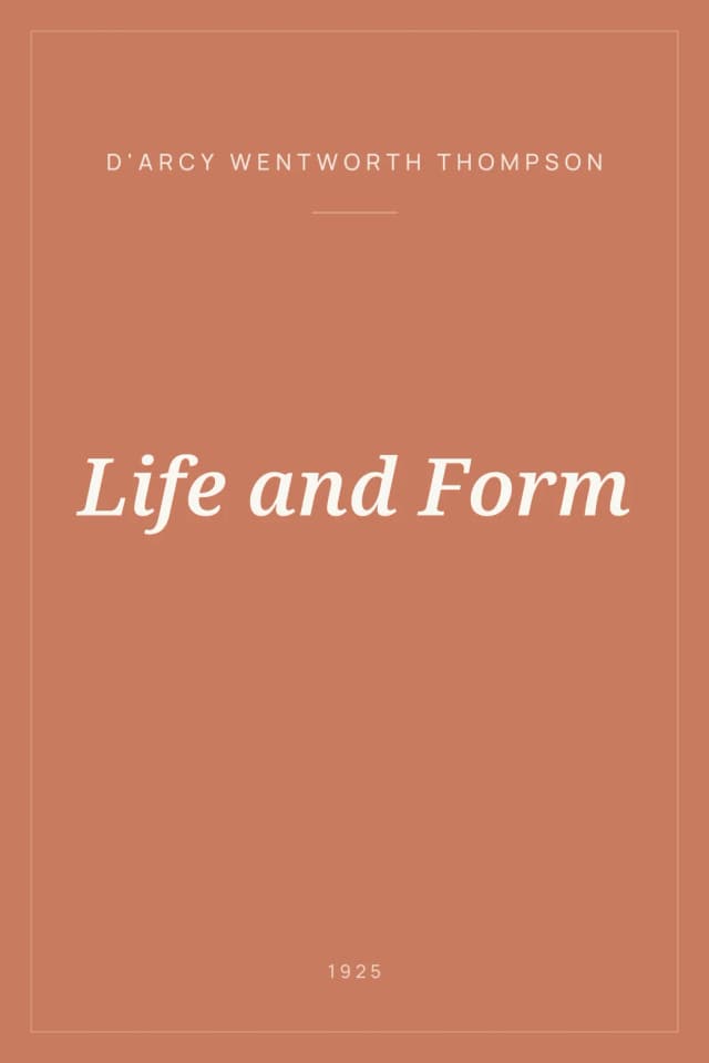 Portada de Life and Form