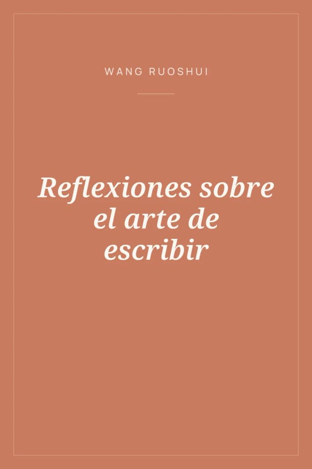 Portada de Reflexiones sobre el arte de escribir