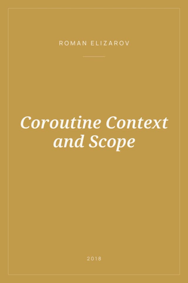 Portada de Coroutine Context and Scope