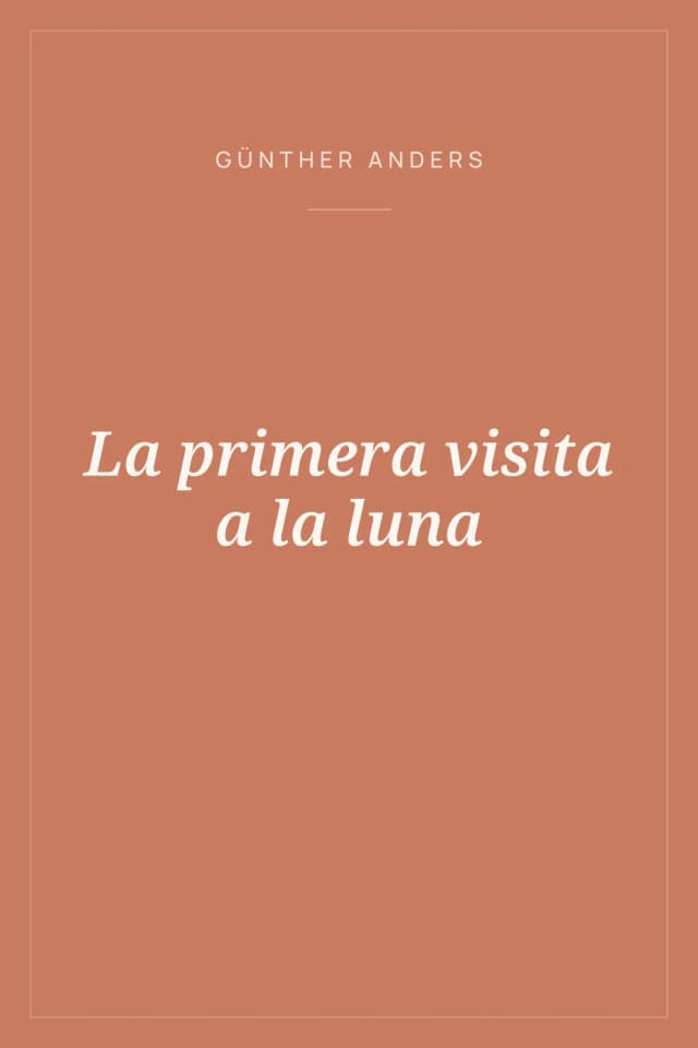 Portada de La primera visita a la luna