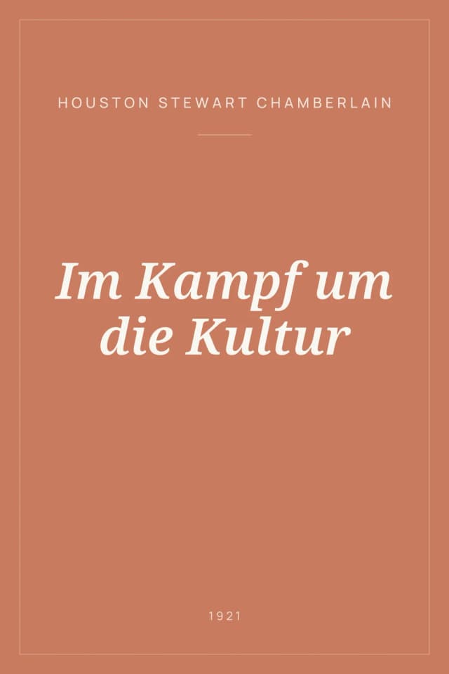 Portada de Im Kampf um die Kultur