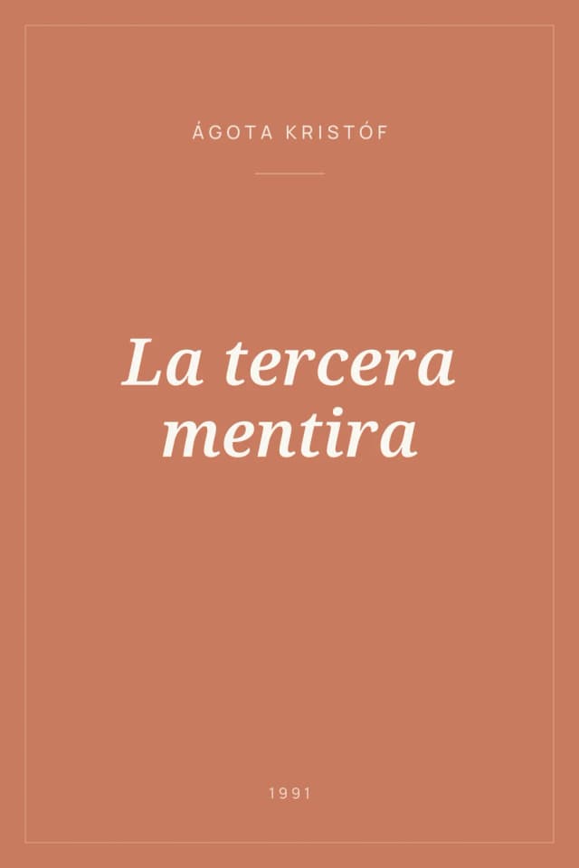 Portada de La tercera mentira