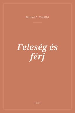 Portada de Feleség és férj